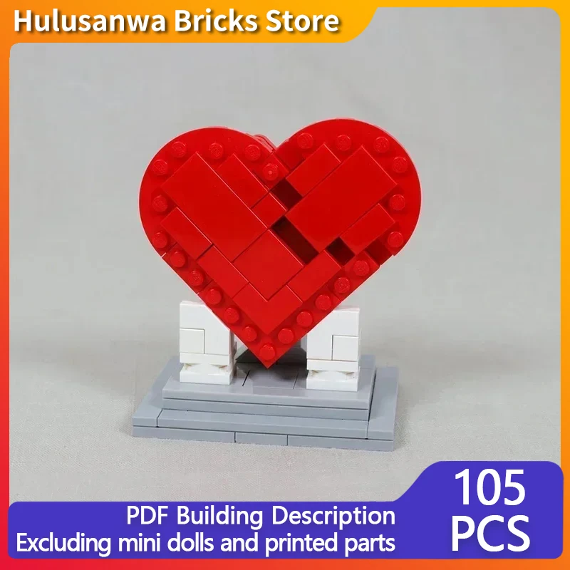 Small Kinetic Sculpture Model MOC Building Bricks Beating Heart Modular Technology Gifts Holiday Assemble Children Toys Suit