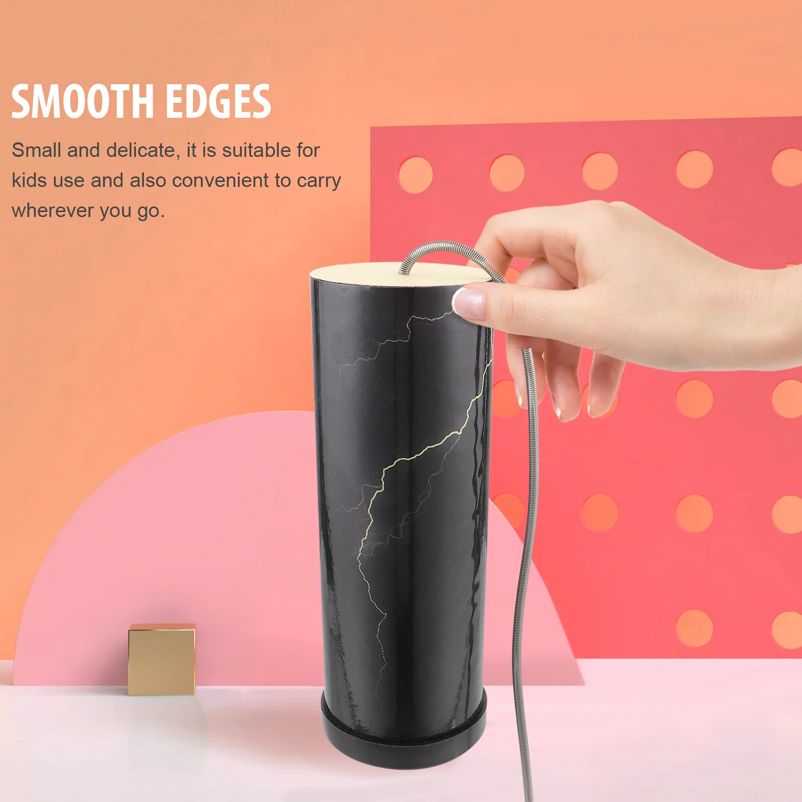 

Drum Shaker Dubbing Spring Instrument Hand Percussion Music Tool for Kids Adults Beginners Musical Practice