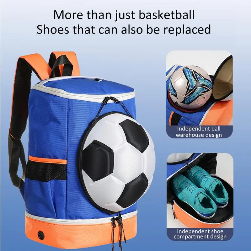 Football Ball Backpack Basketball Backpack Football Backpack Sports Backpack With Ball Compartment Volleyball Backpack Football