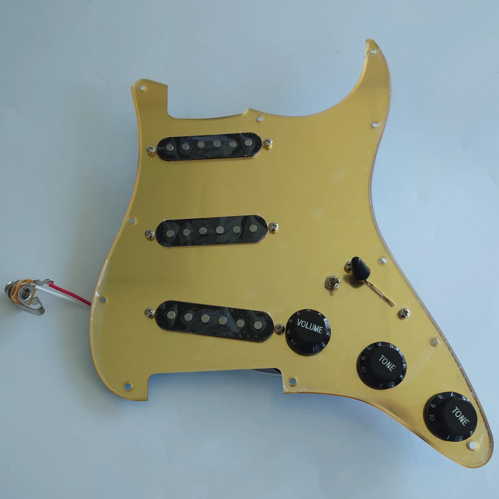 Guitar Prewired Loaded Pickguard with Coil Splitting Alnico5 Pickup Set for ST Electric Guitars Replacement Parts