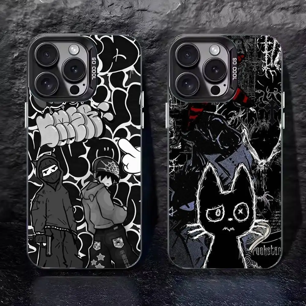 

N-NARUTOs K-Kakashies Phone Case For iPhone 17 16 15 14 13 12 11 Pro Max XS Max 7 8 Plus Shockproof Silicone Matte Cover