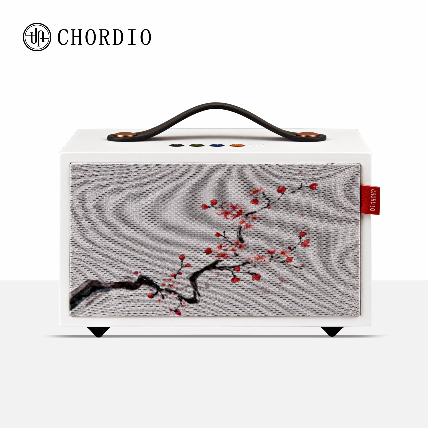 CHORDIO A3 Portable Sound Box for Travel Convenience - outdoor Bluetooth Speaker, simple white design