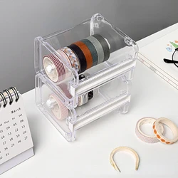 Masking Tape Cutter Washi Tape Storage Organizer Cutter Office Tape Dispenser Organizers