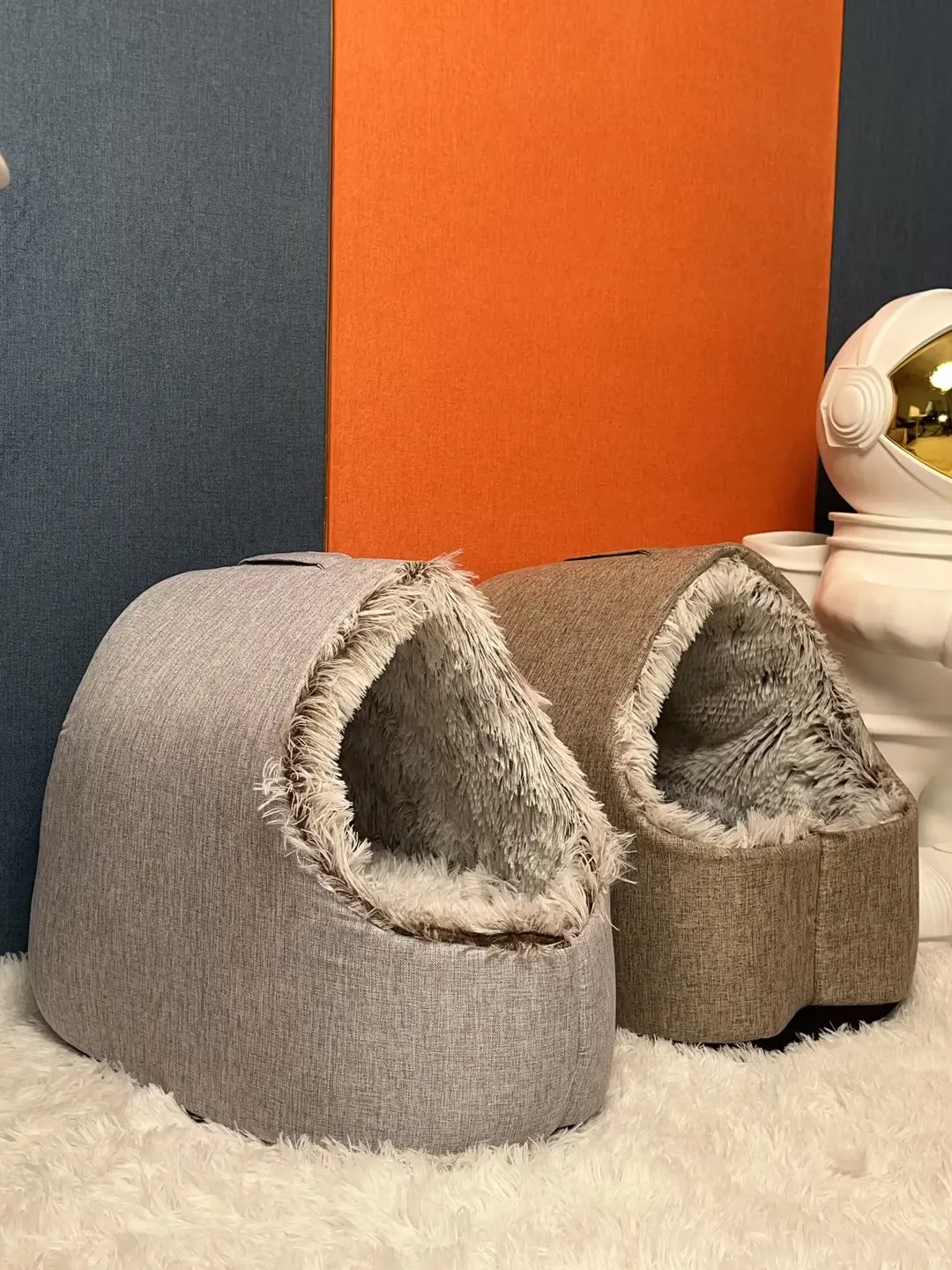 New Deep Sleep Comfort In Winter Cat Bed Iittle Mat Basket Small Dog House Products Pets Tent Cozy Cave Nest Indoor Cama Gato