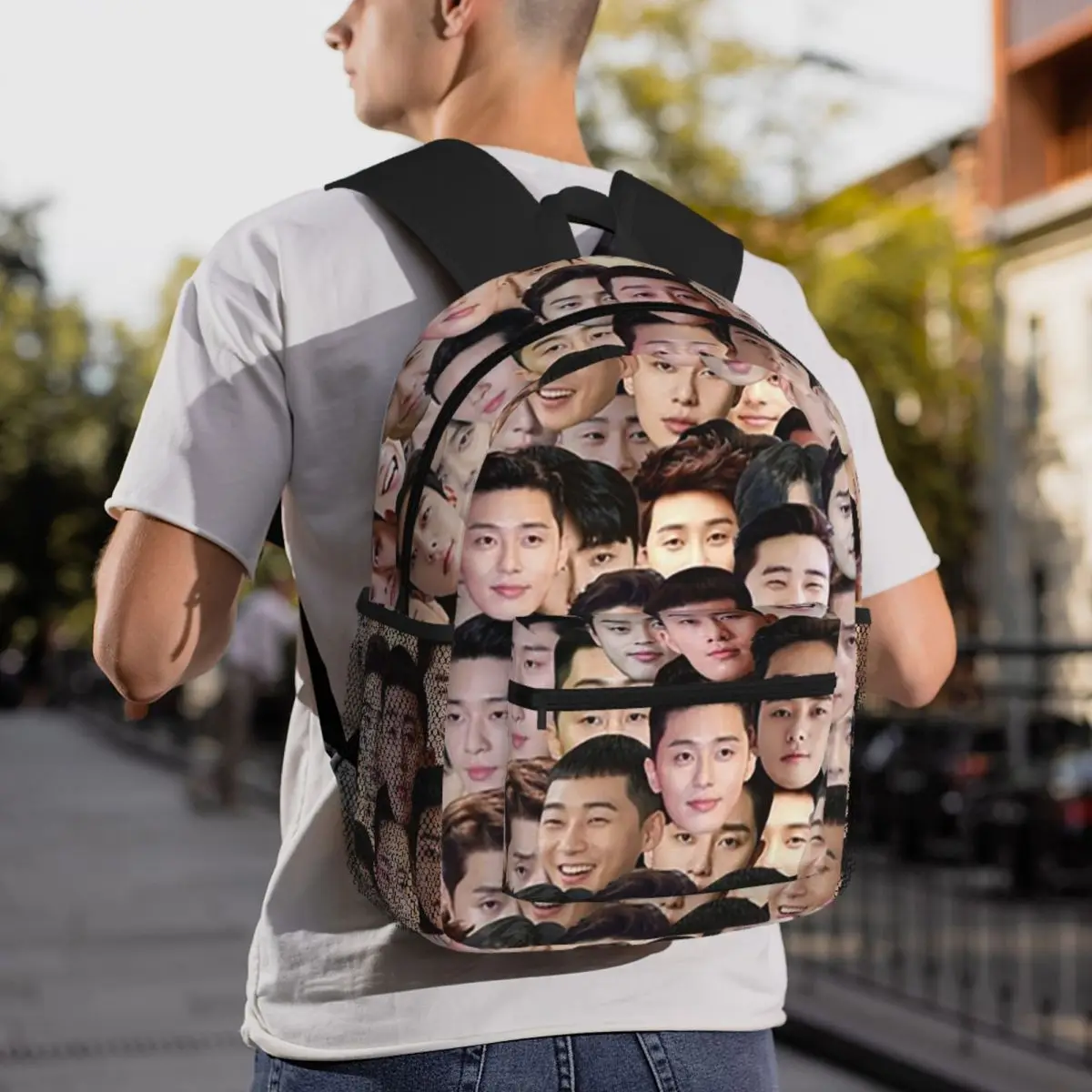 Itaewon Class Park Seo Joon Park Saeroyi Backpack Daypack Large Capacity Kids BookBag School Bag Shoulder Bags for Men Women