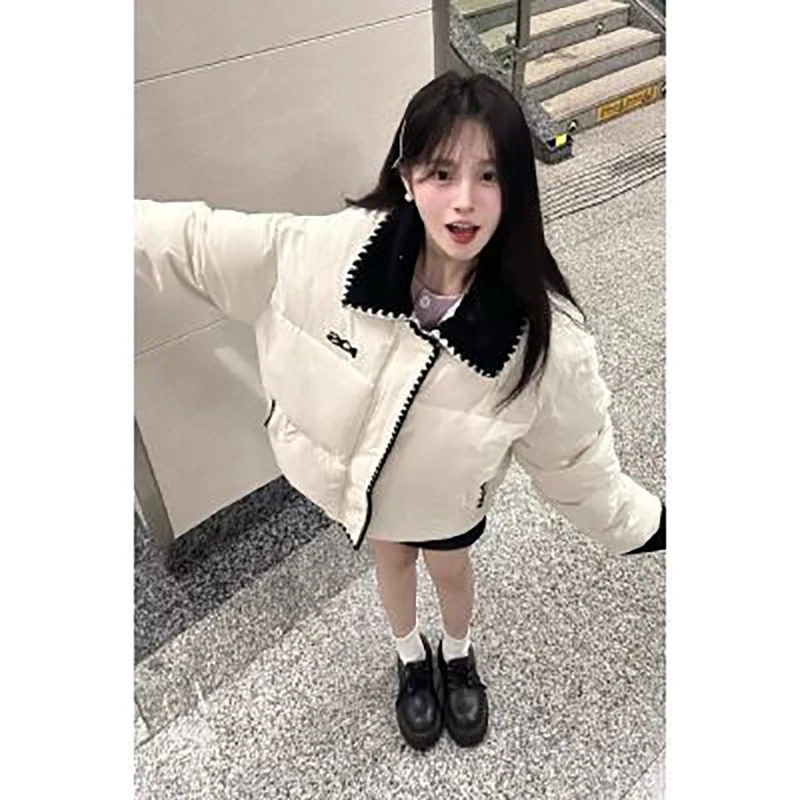 

Parka Fur Real Womens Square Shaped Geometric Design Angular Construction Boxy Silhouette Structured Appearance Rigid Form Vibes