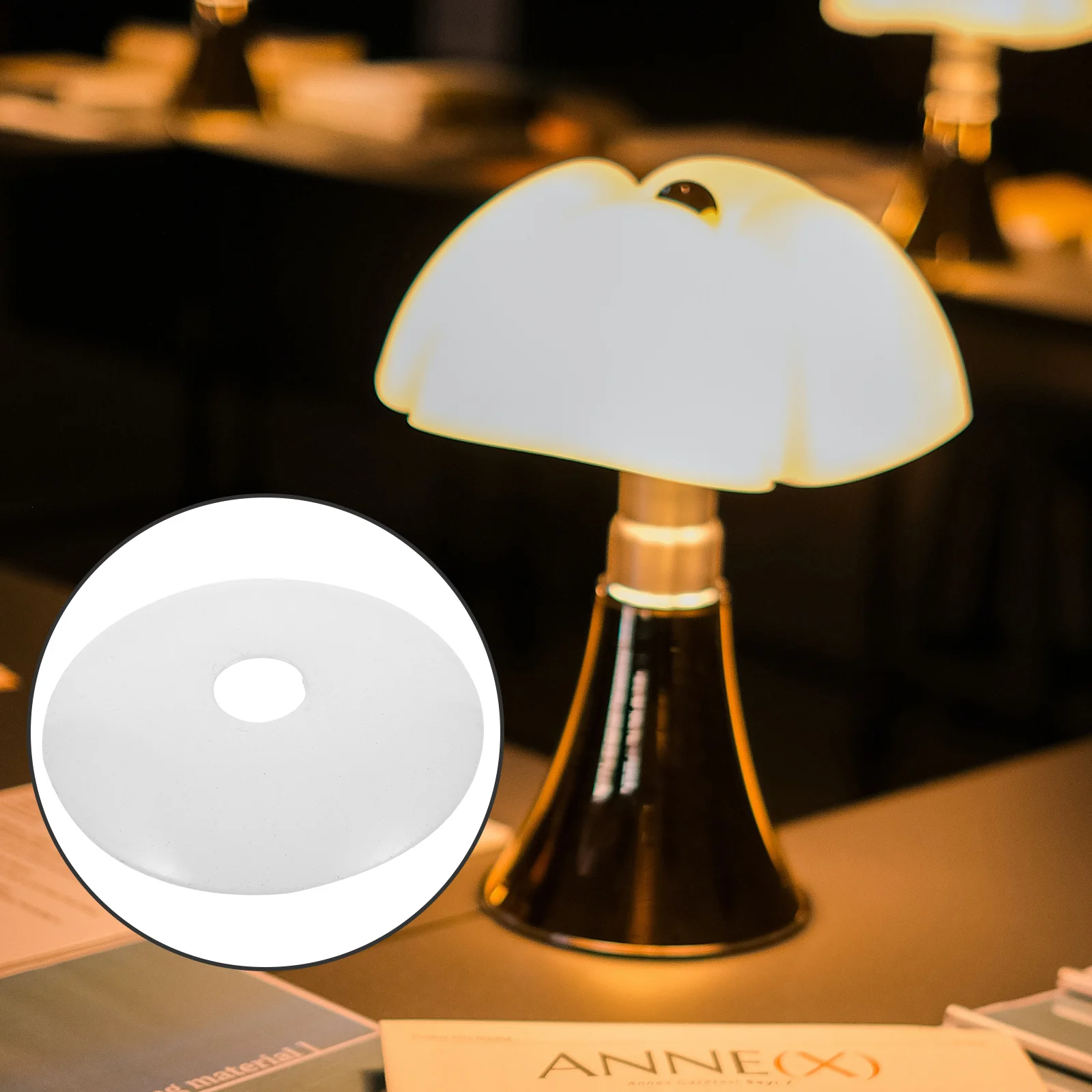 

6Pcs 60mm Metal Ceiling Canopy Plate Durable Antirust Coating Vintage Lampshade for Indoor Lighting Decor Ceiling Canopy