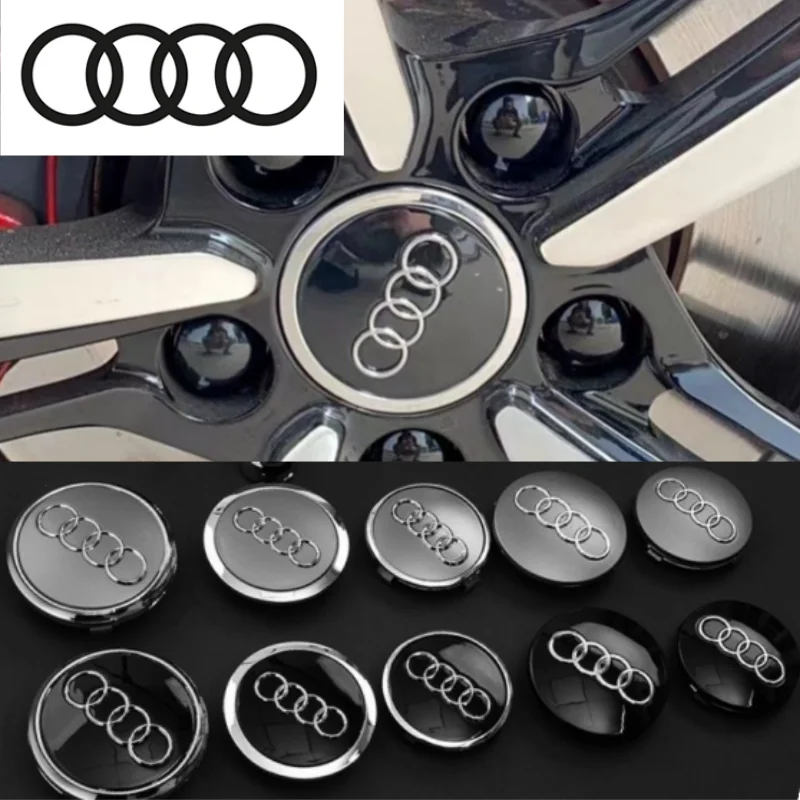 4P 60mm 61mm 68mm 69mm Car Styling Wheel Center Cap Hub Covers Badge 4B0601170 For Audi A3 A4 A5 A6 A7 A8 S4 S6 TT Accessories