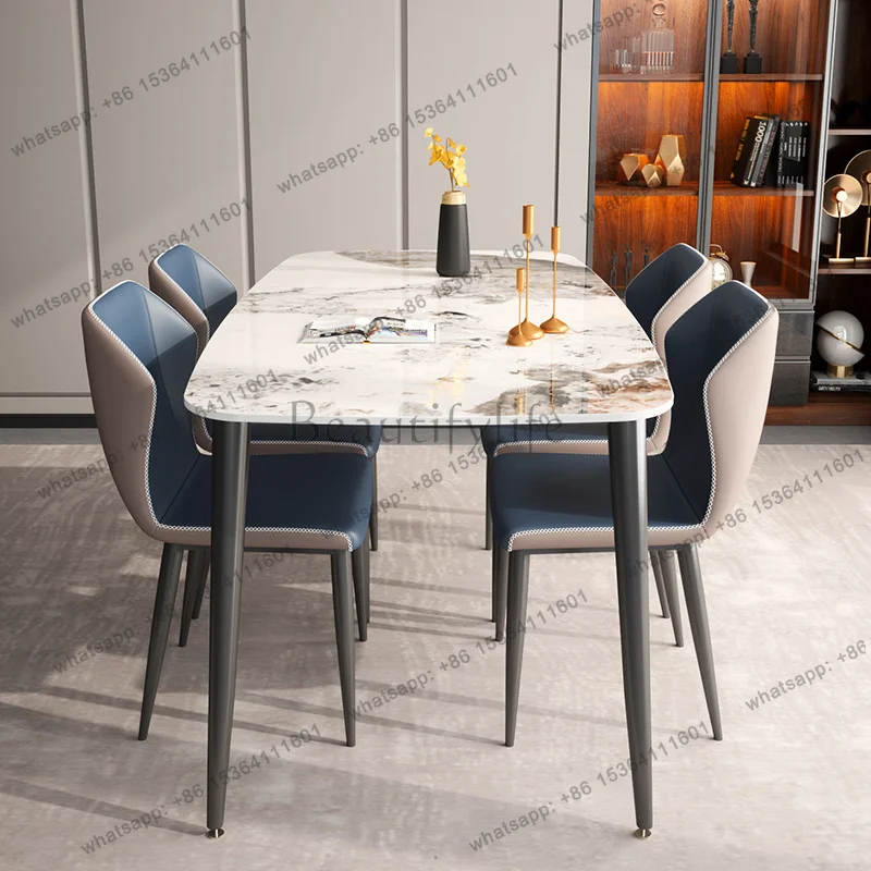zj.Designer Style Dining Tables Chairs Legs Items Expandable Modern Dining Tables Luxury Nordic Mesas Comedor Furniture For Home