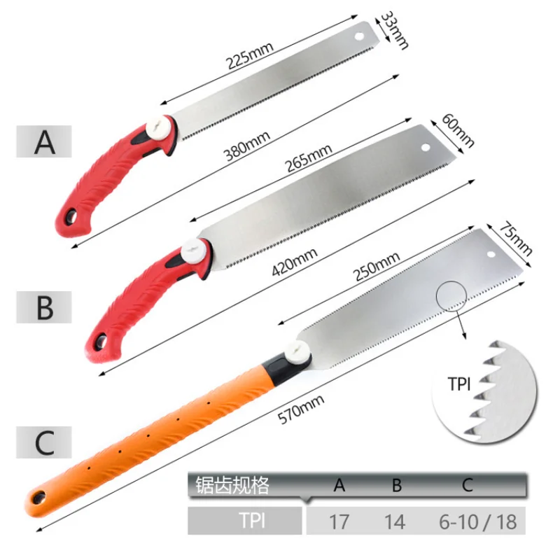1 مزدوج الحواف سحب المنشار الصلب شفرة مرنة 3-edge الأسنان اليد المنشار للخشب البلاستيك قطع النجارة أداة