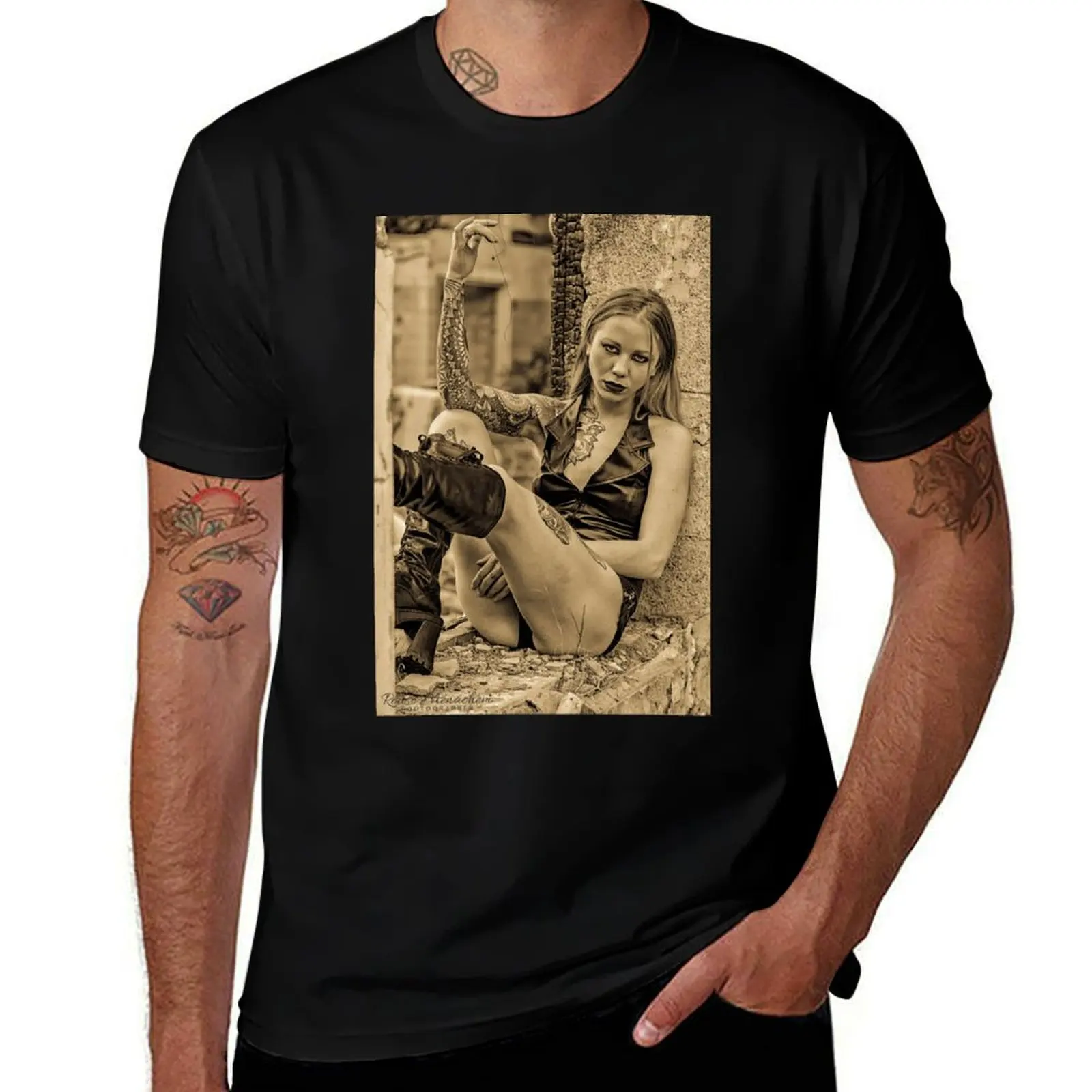 

Tattood girl - Freya Volt T-Shirt Funny t-shirts graphic t shirts plain sports fans tshirts for men