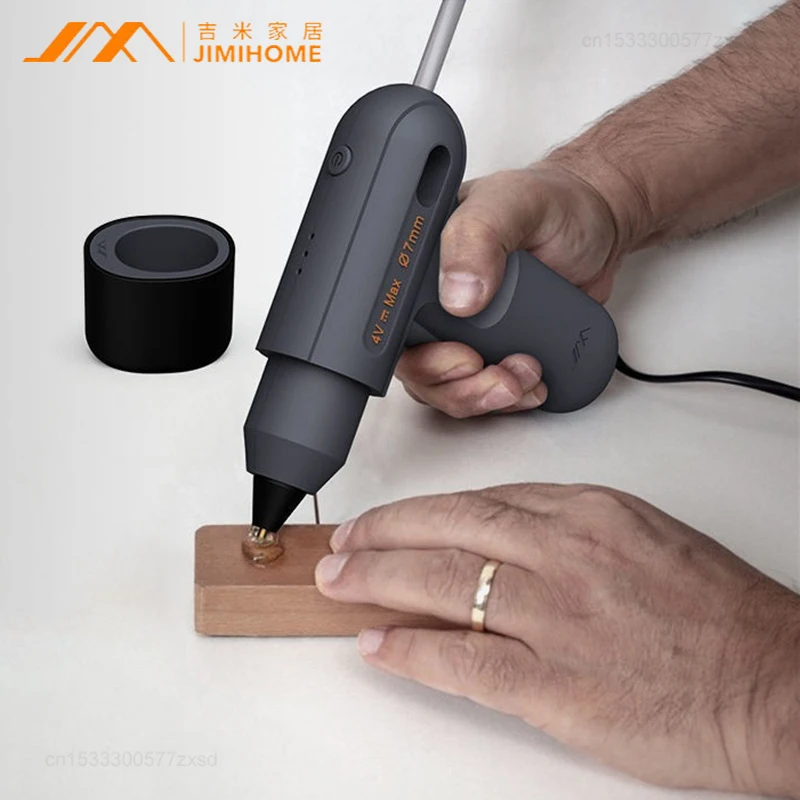 Xiaomi JIMIHOME Cordless Lithium-ion Hot Melt Glue Gun Rechargeable Wireless Household DIY Tools with 10pcs Hot Melt Glue Sticks