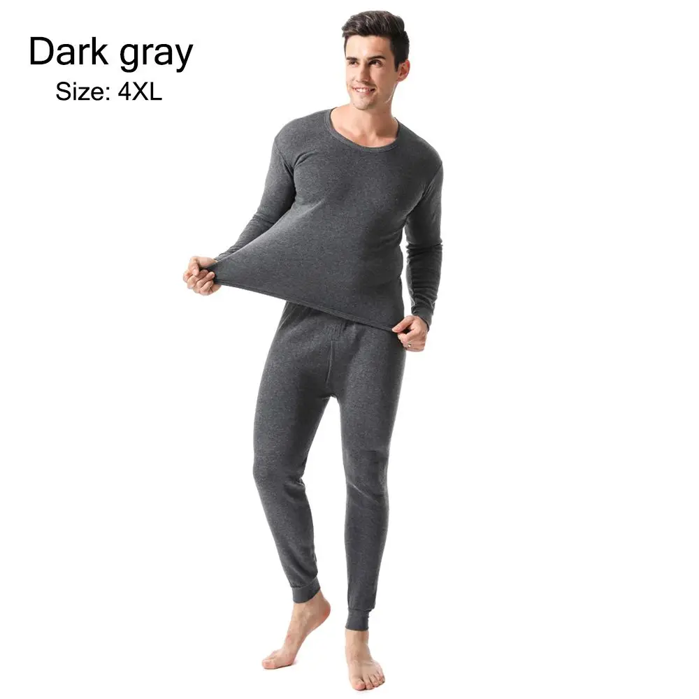 

Thermal Clothes Warm Fleece Lined Thermal Underwear for Men Men's Thermal Underwear Set Top & Bottom Set Men's Long Johns Set