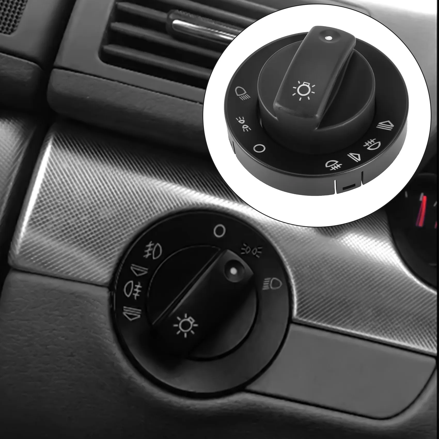 Tampa do interruptor do nevoeiro do farol do carro, redutor do painel, A4, B6, B7