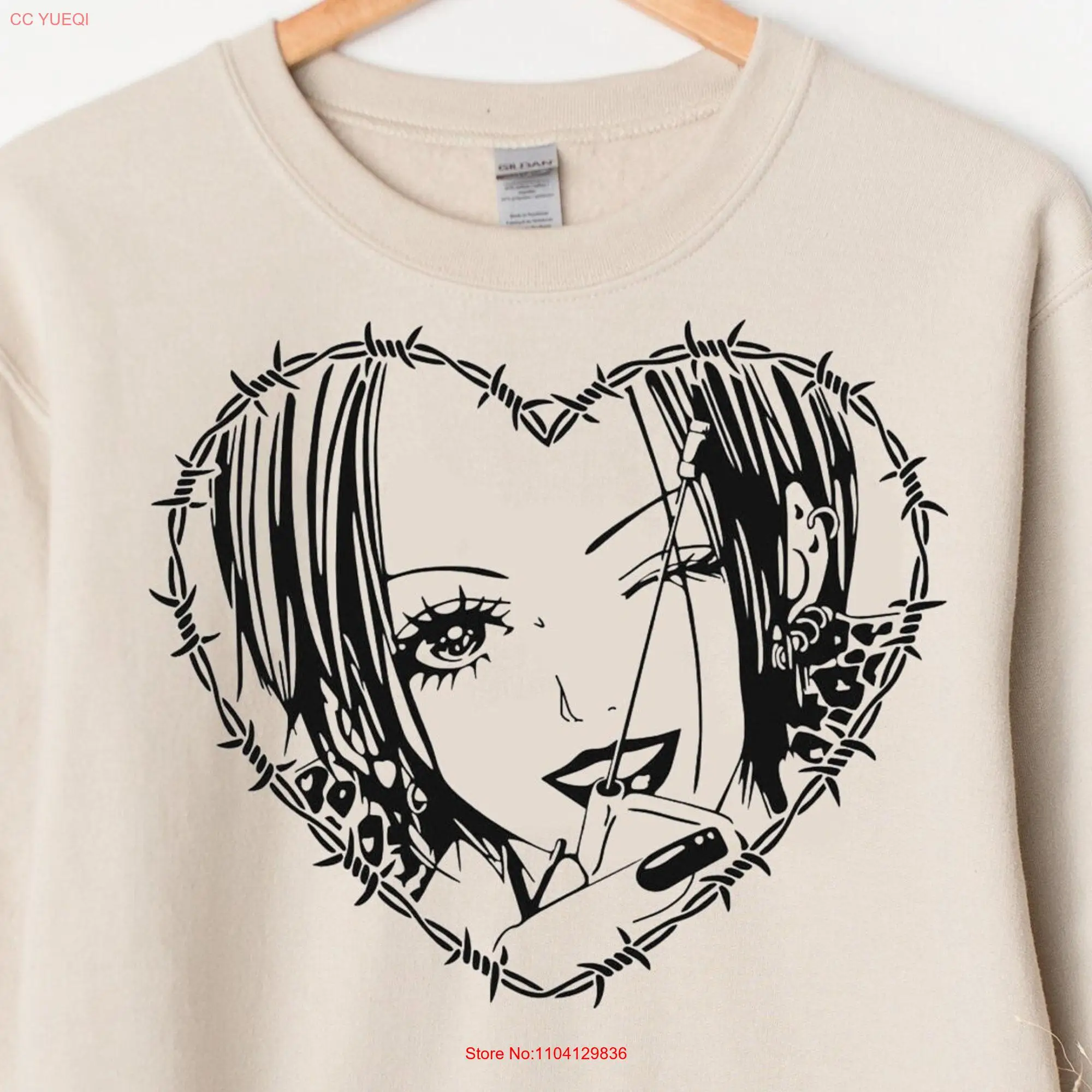 Nana Anime Sweater Manga Lover T Shirt Otaku Ropa Music Band Clothing Merch Trapnest SweaT long or short sleeves