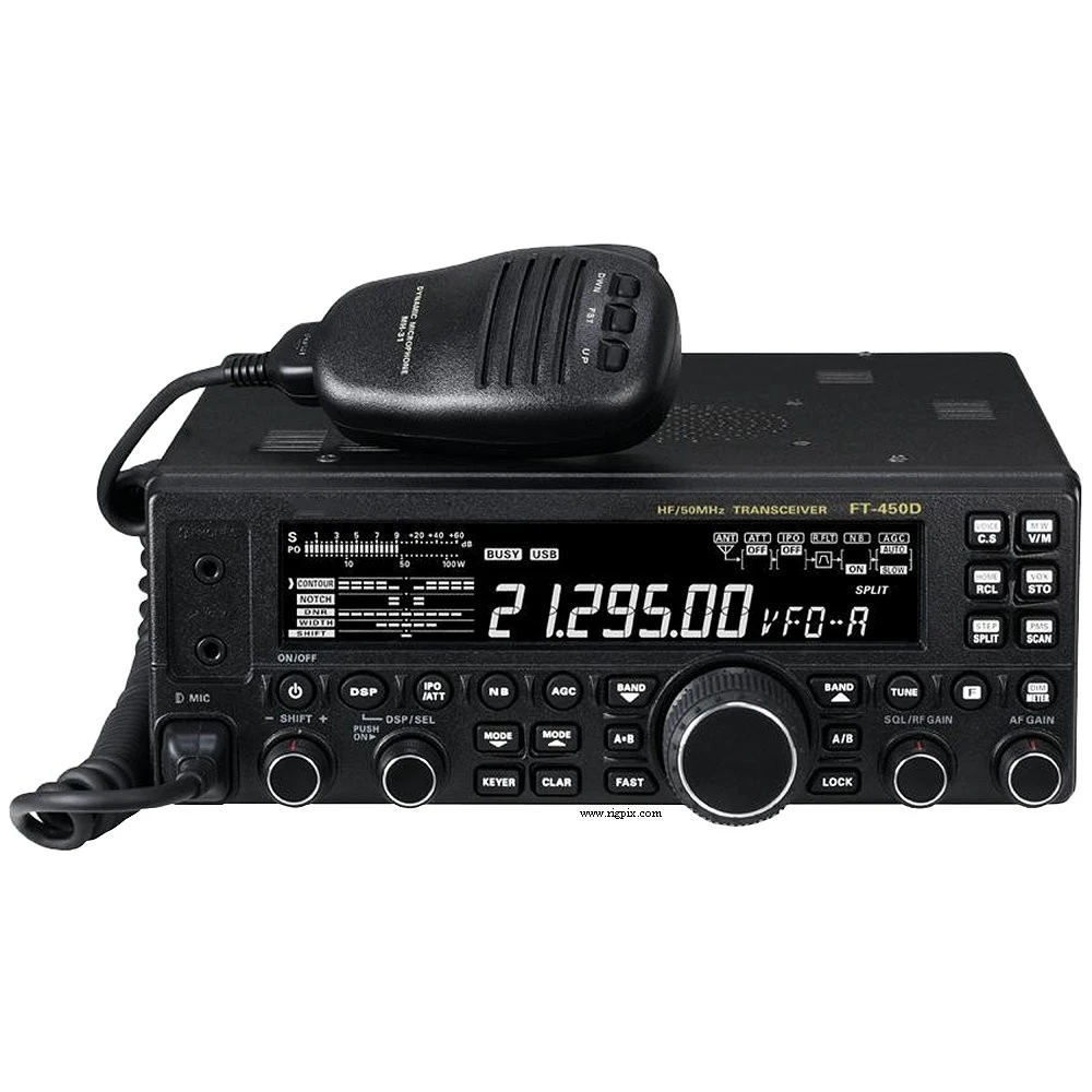 

FT-450D 100w VHF 50MHz Ham Radio Transceiver LCD Multi-function Display Tuning System Walkie Talkie Car Radio Station FT450D