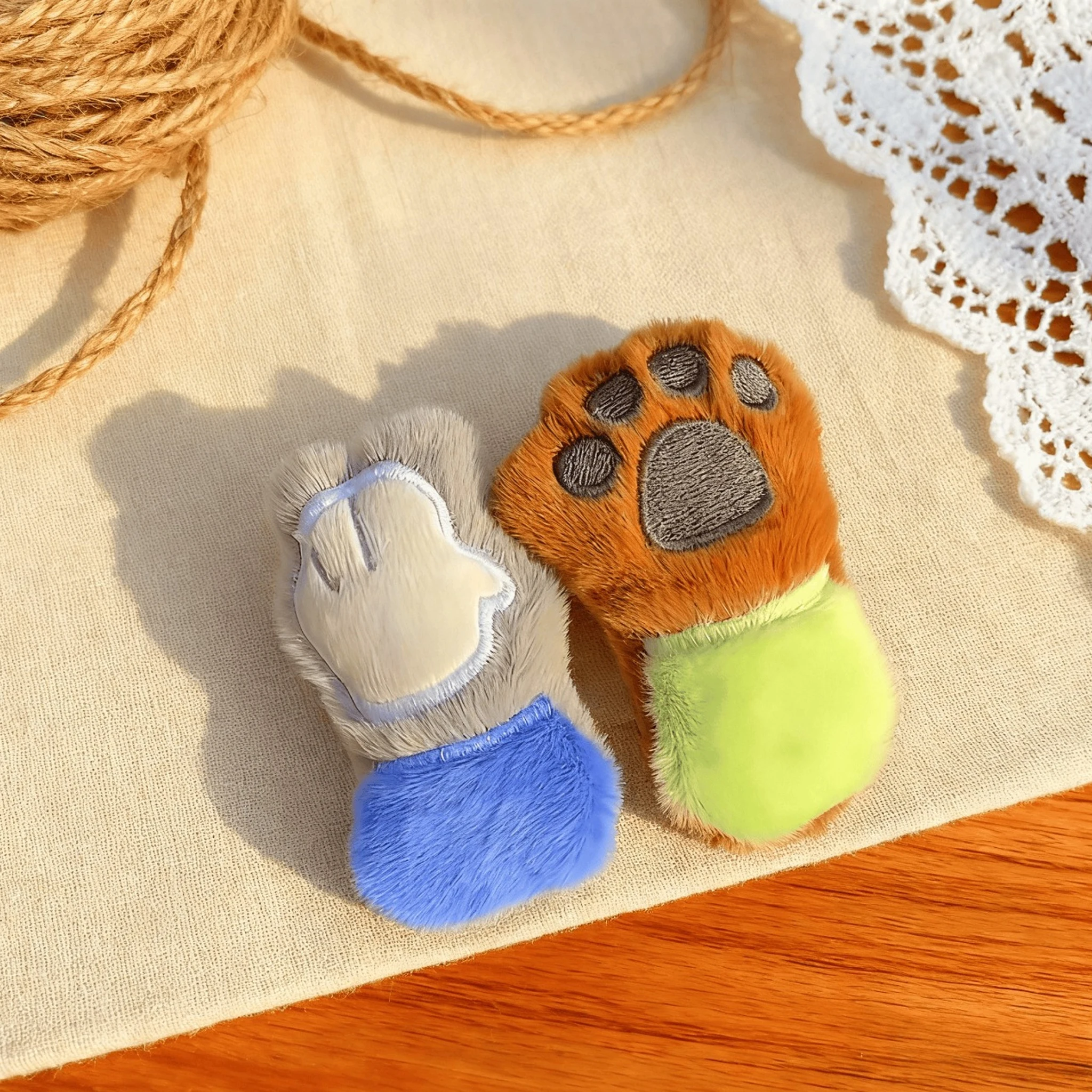 디즈니 주토피아 주디 & 닉 플러시 헤어 스크런치/헤어 타이 |   귀여운 만화 소녀풍 사이드 클립 |   귀여운 플러시 헤어 액세서리