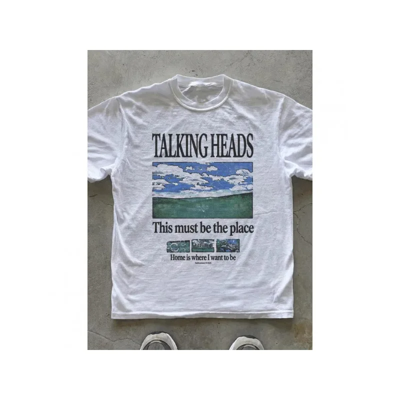 Talking Heads T-shirt - This Must Be A Rock Inspired Men's T-shirt From This Place. Summer New Unisex Casual T-shirt