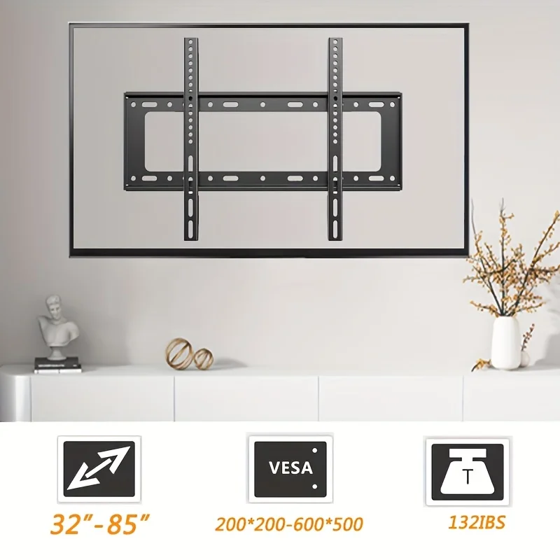 BEISHI Universal TV Bracket Low Profile TV Wall Mount Fixed for Most 40