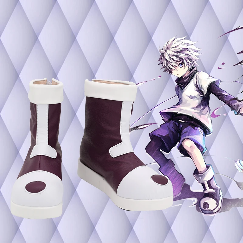 

Hunter×Hunter Killua Cosplay Shoes Costume Shoes Handmade Faux Leather Boots