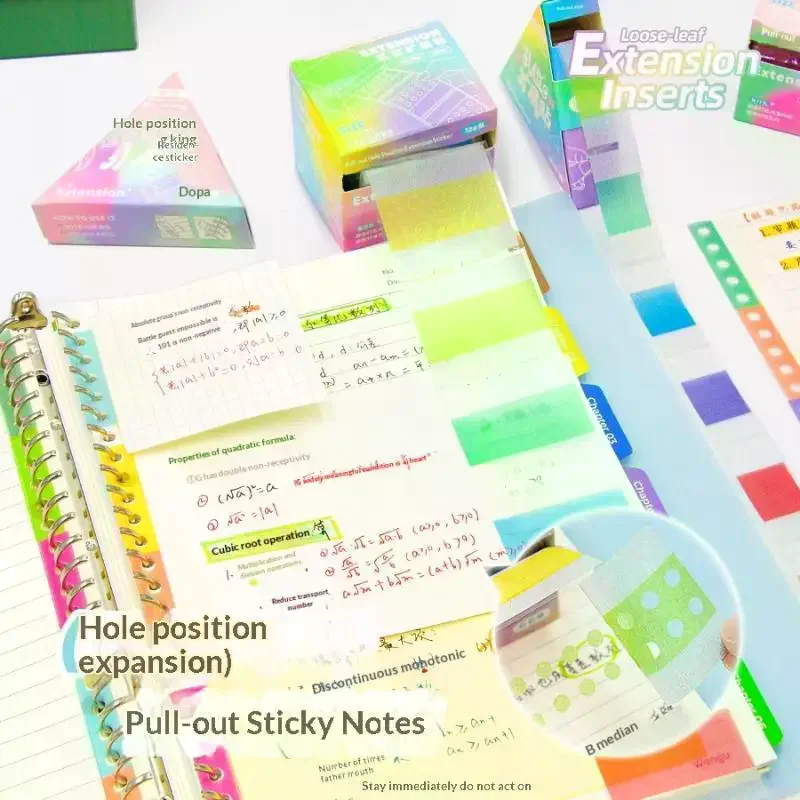 Pearl Loose Leaf Hole Expansion Sticker With Hole Sticker Convenient Sticker For Incorrect Questions