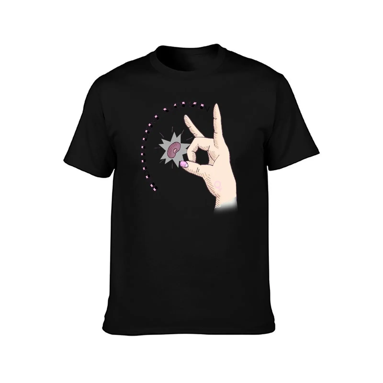 Bean Flick T-Shirt, Summer Casual Cotton Tee, Oversized Streetwear Tops, Vintage Graphic Print, Loose Fit Short Sleeve