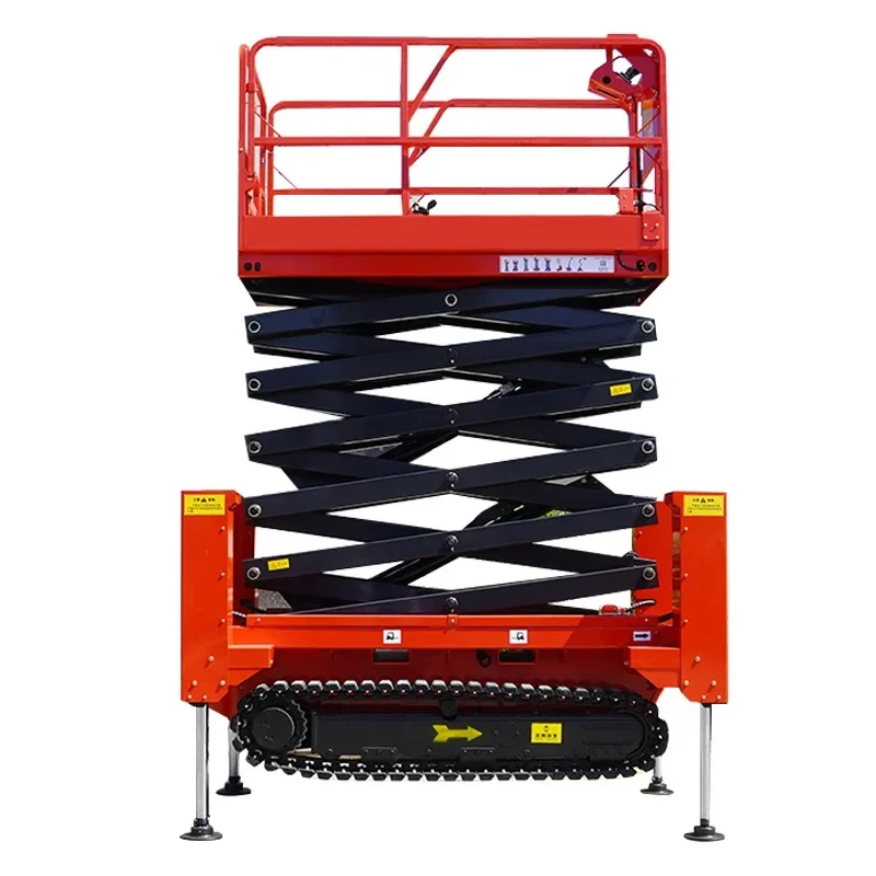 YG Scissor Lift 3M Rotary Scissor Lift Movable Hydraulic Platform Scissor Lift - 1 Ton