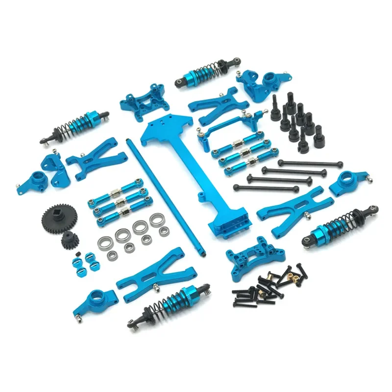 

Remote Control RC Car Upgrade Parts Metal Modification 19-piece Set for WLtoys 1/18 A959 A949 A969 A979 K929 Model Accessories