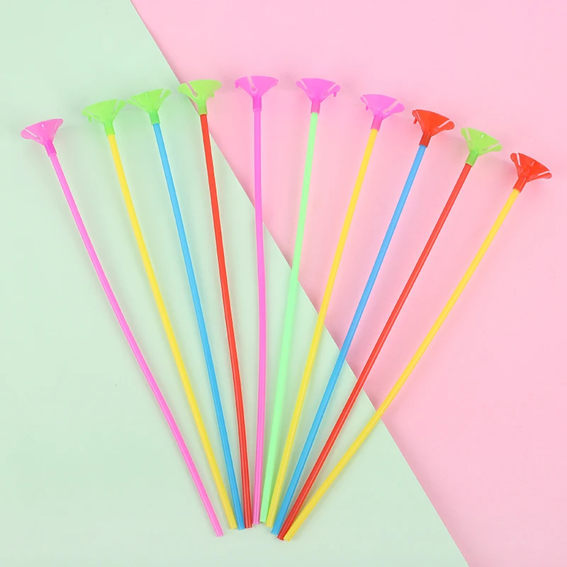 10 قطعة Mixcolor 32 سنتيمتر بالون عصا معكرون بالونات قضبان حامل العصي حفل زفاف عيد ميلاد نفخ كرات اكسسوارات الديكور