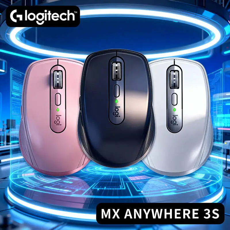 

Logitech MX Anywhere 3S Mouse with Logi Options+ App, Customizable Gestures, Silent, 8K DPI