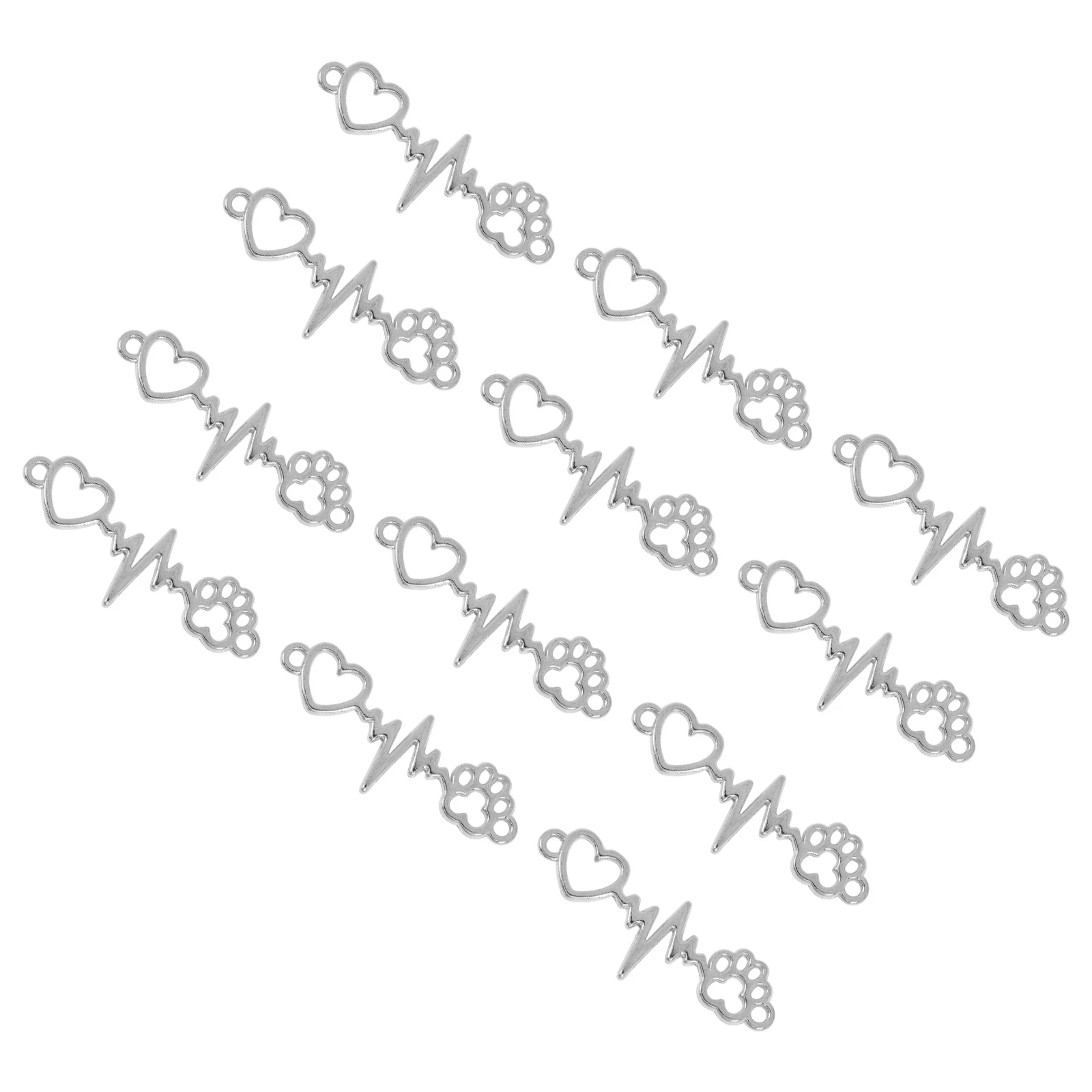 

100Pcs Eye-Catching Heart Shape Jewelry Accessories for Creating Charms