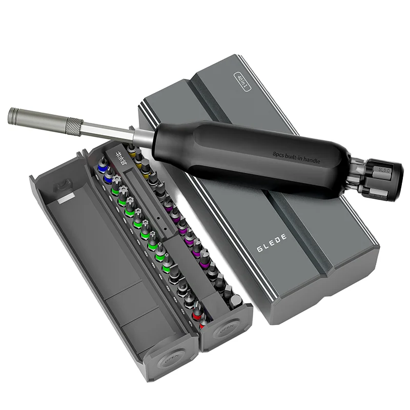 

40-in-1 Rechargeable Screwdriver Set CRV Bits TPR Handle Repair Tool Household Appliances Phillips Head DIY Grade Steel Box