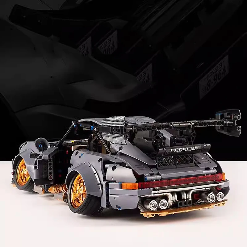 1:10 KBOX 10220B Technische Super Sport Auto Bausteine Niedrigen Fahrzeug Ziegel DIY Puzzle Montage DIY Spielzeug Weihnachten Geschenke Kinder