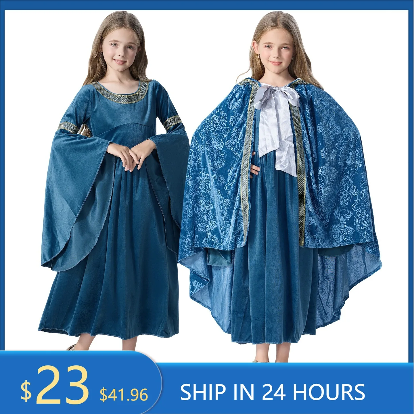 Dresses - Medieval Cosplay Princess Dress Girls Elf