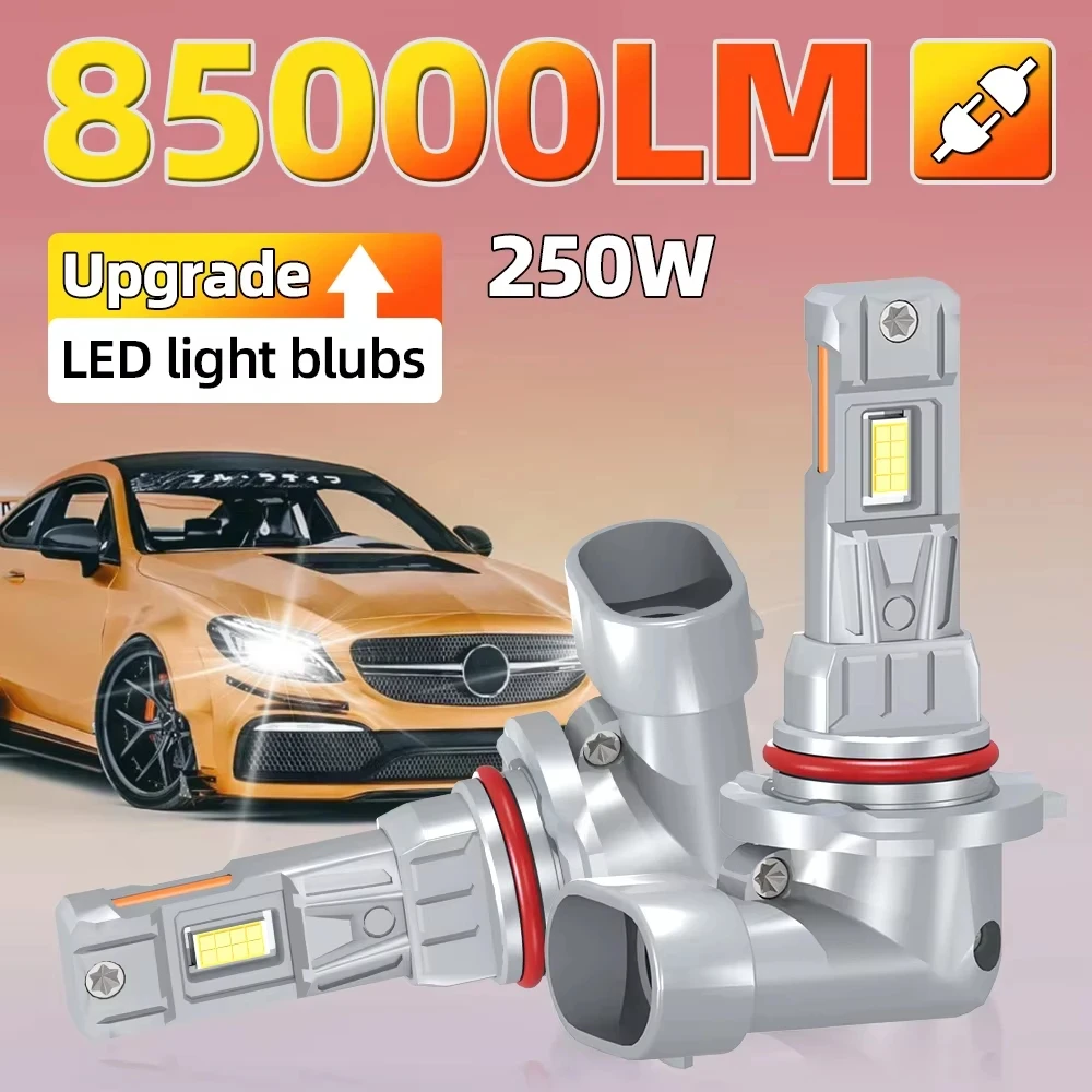 

85000LM HB3 Светодиодные автомобильные передние фары Canbus H1 H4 H7 H11 HB4 HIR2 CSP Фары дальнего ближнего света 250 Вт Turbo Автоматические противотуманные фары 6000K