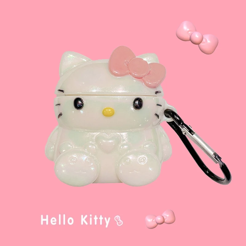 Hello Kitty Airpods Case Kawaii Airpods 1 2 Generation Pro 3 Protective Case Bluetooth Earphone Case Hello Kitty Kawaii Dazzle