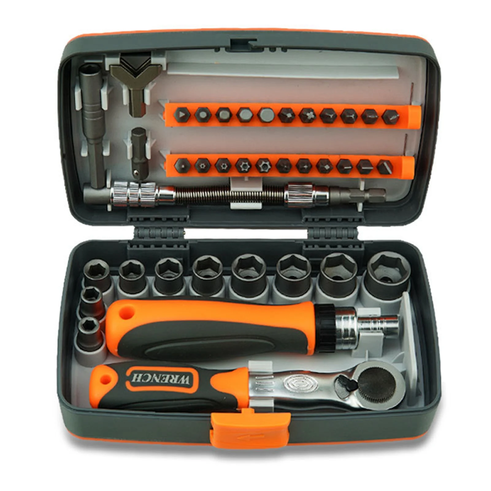 38 in 1 Household Labor Saving Ratchet Screwdriver Bit Set Multipurpose Tool Kit Hardware Tools Combination Wrenches Toolbox Han