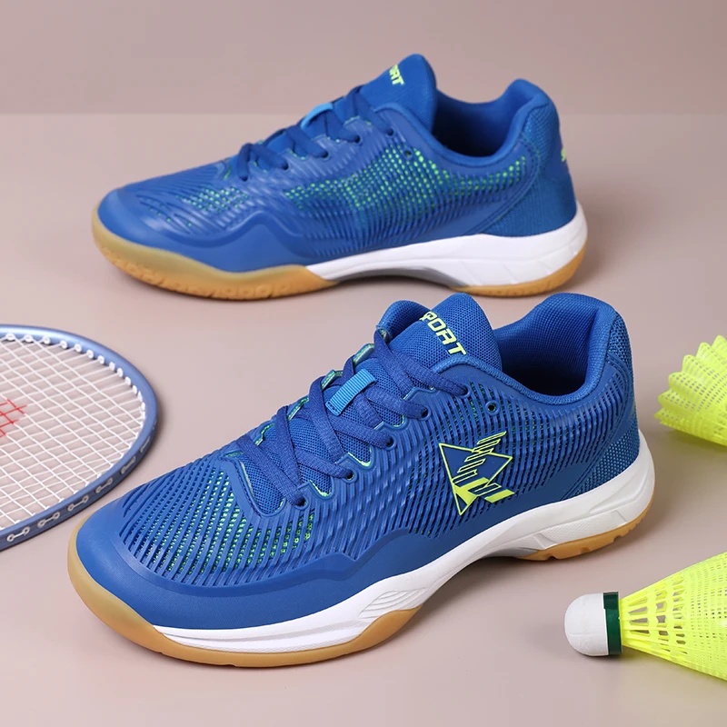 

Professional Men's Tennis Shoes Fashion Blue Badminton Shoes For Men Training Shoes Non-slip Breathable Women's Sports Sneakers