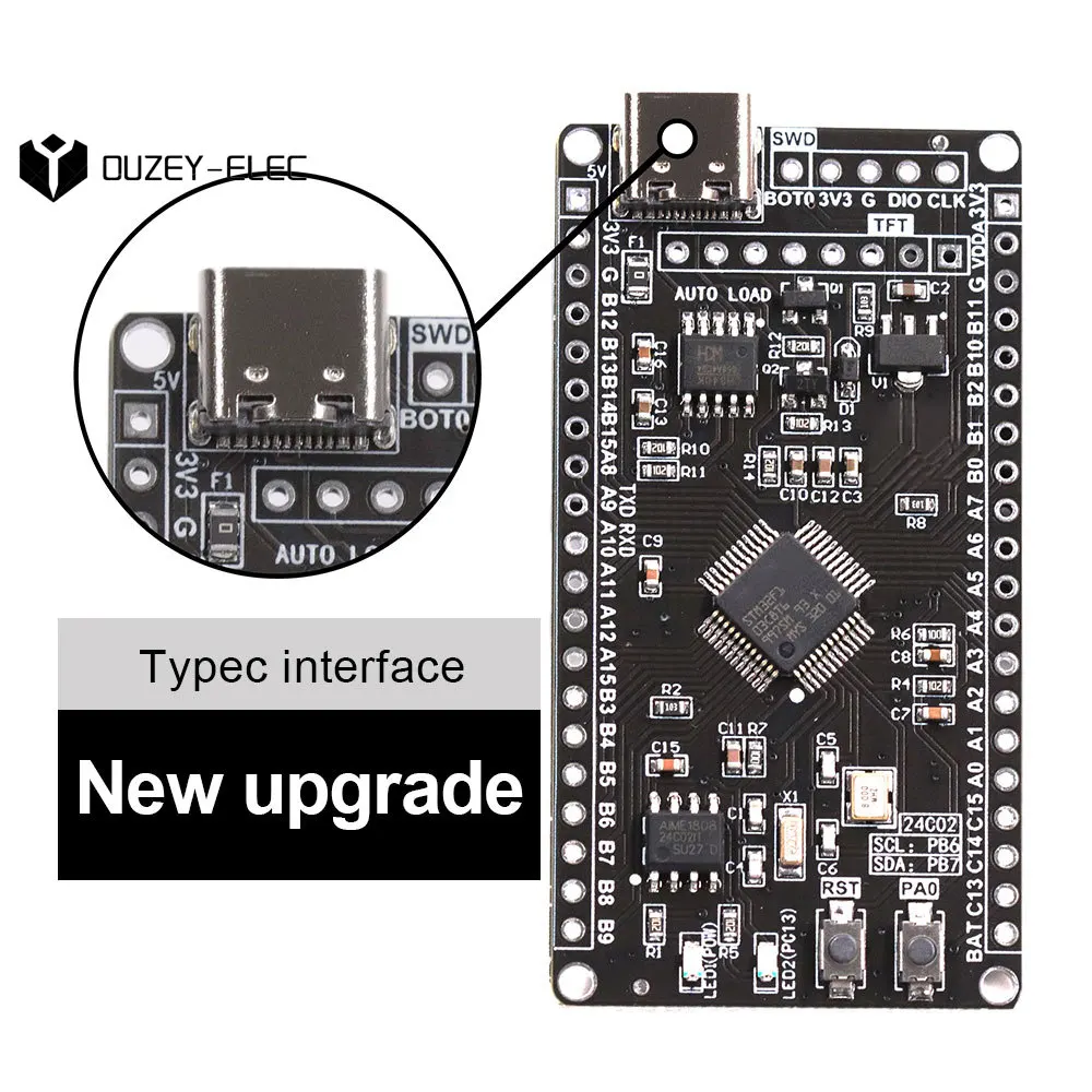 STM32F103C8T6 ARM STM32Minimum System Development Board Module STM32F103C8T6 Core Learning Board for Arduino Upgrade Serial Port