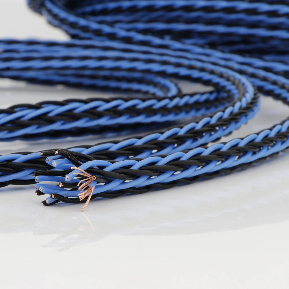 Preffair 16 strands of  OCC Copper Speaker Bulk Cable without Banana or Y Spade Connectors