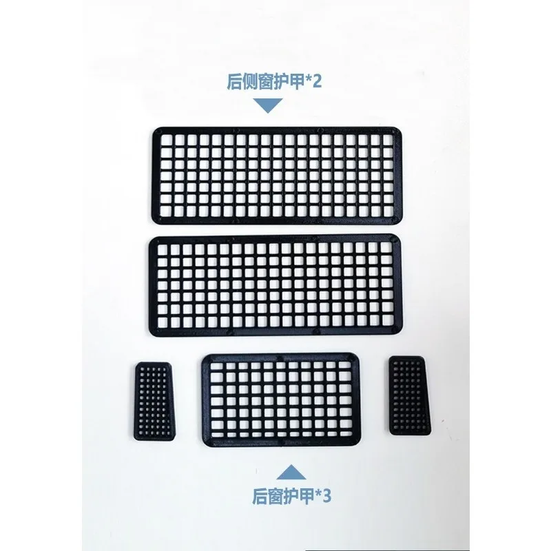 RC Offroad Mod Parts Simulated Window Armor Set Customized For MJX H8H 1/8 Scale Crawler Car Decorative Upgrade Accessories