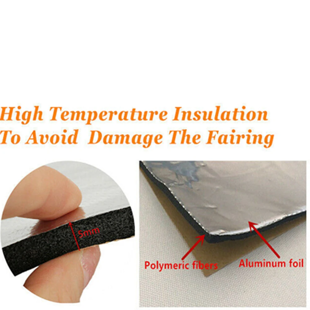 Fit For Honda CBR1000RR 2008-2011 2010 2009 Motorcycle Heat Shield Mat Pre-Cut Belly Fairing Insulation Protection Accessories