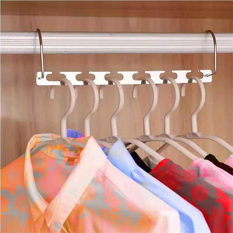 2pcs 6 Holes Metal Hangers, Jackets Coats Hangers, Coats Storage Hangers