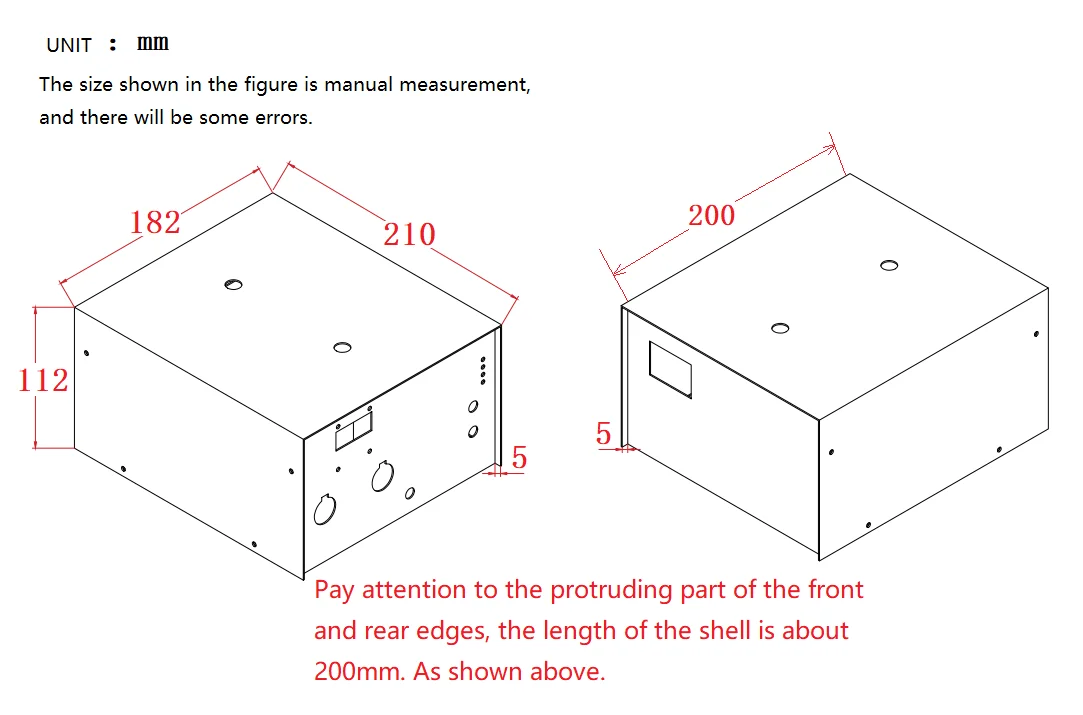 Iron DIY point welding machine case case case is suitable for NY-D01 model control board point welding machine DIY accessories