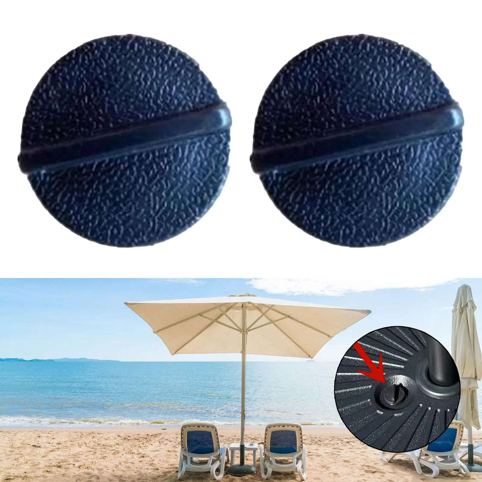 2Pcs Umbrella Base Cover Water Outlet Cover for Umbrella Holder Market Table Umbrella Water Fillable Base Stand Beach Umbrellas