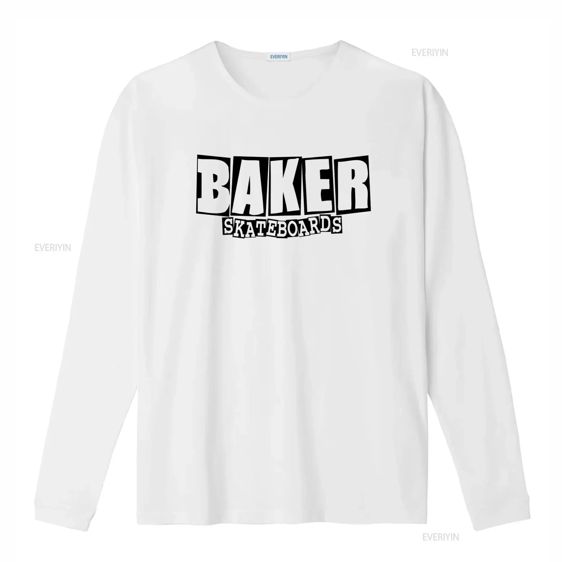 Baker Skateboards Retro 90s Skateboarding T Shirt vintage Washed homme Top For Everyday Wear Casual Stretched Versatile Soft