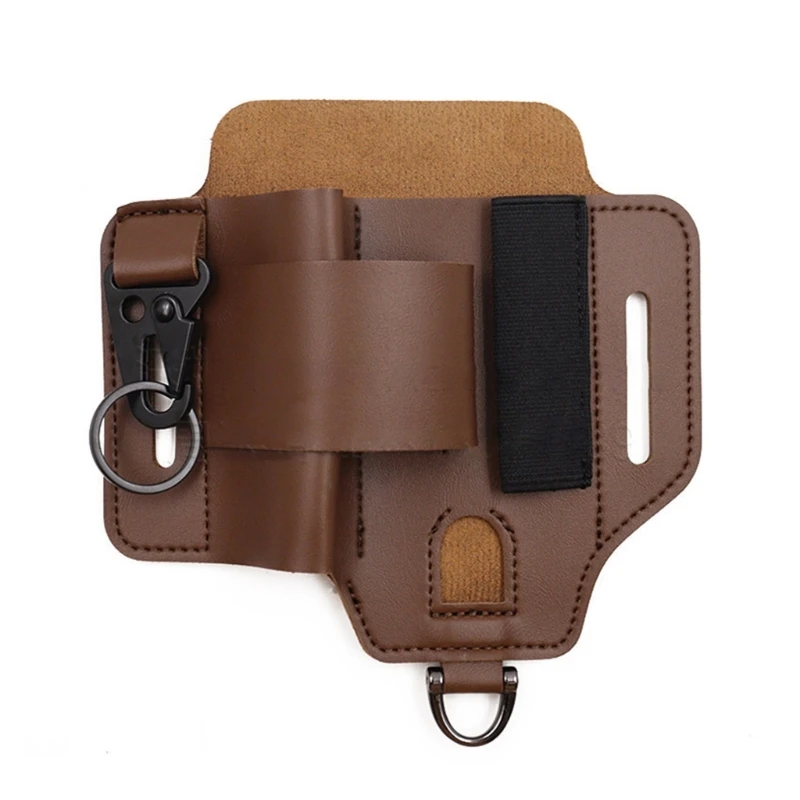 Multitool Sheath Pocket Organizers With Holder Tactically Tool Holsters Leather Belt Sheath Hanging Waist Belt 69HD