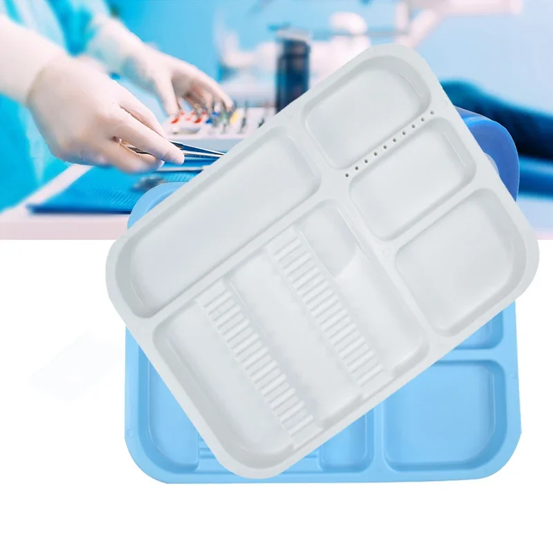 Dental Instruments Separate Tray Split Segregated Placed Trays Plastic Storage Tray Clinic Lab Equipment