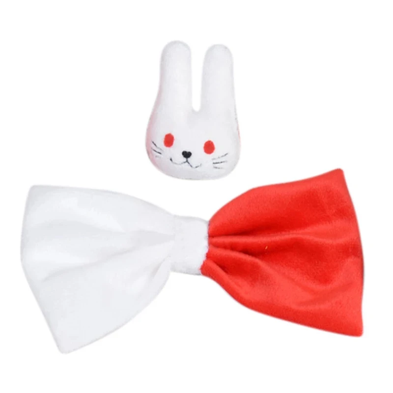 Anime Danganronpa Hair Clip Plush Props Enoshima Junko monokuma Rabbit girl kawaii Cosplay Cute Hairpin Headwear Gifts