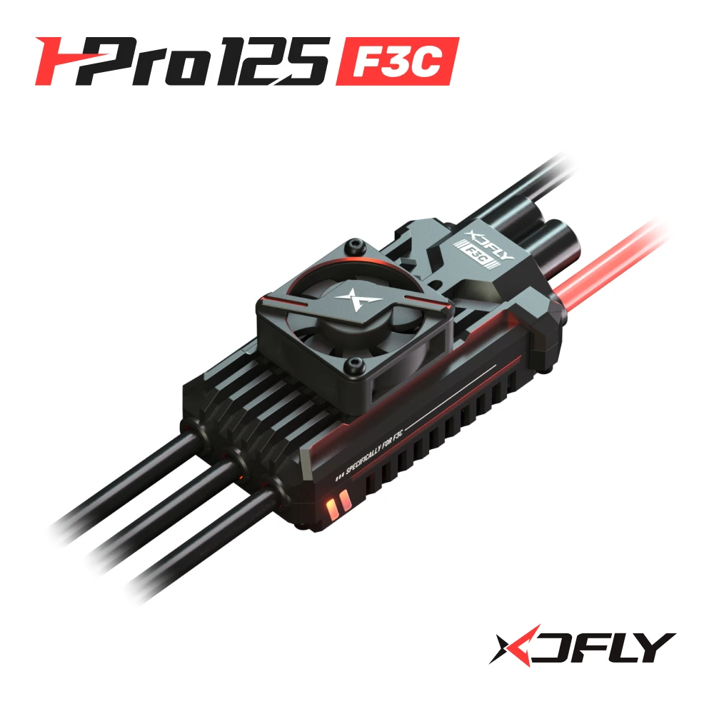 

XDFly HPRO 125A ESC 6-14S Built-in SBEC 6-12V Speed Controller For RC Helicopter 600-700 Class F3C Airplane Aircraft Fixed-wing